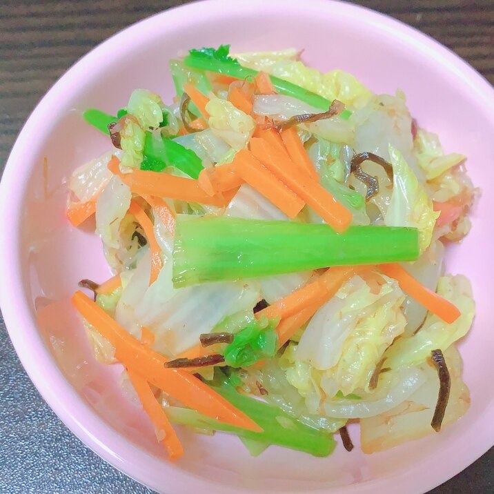 白菜の塩昆布おかか和え